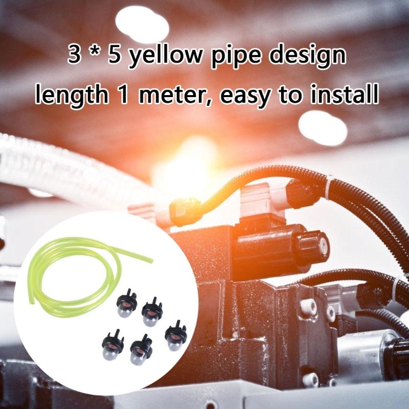 Efficient Fuels Line Including Primer Bulb for SRM2100 Trimmer Blower Chainsaw Equipment Outdoor Equipment Maintenance