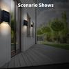 Solar Light Outdoor Up and Down Wall Washer Light Waterproof Solar Lamp for Garden Street Landscape Balcony Yard Porch Decor