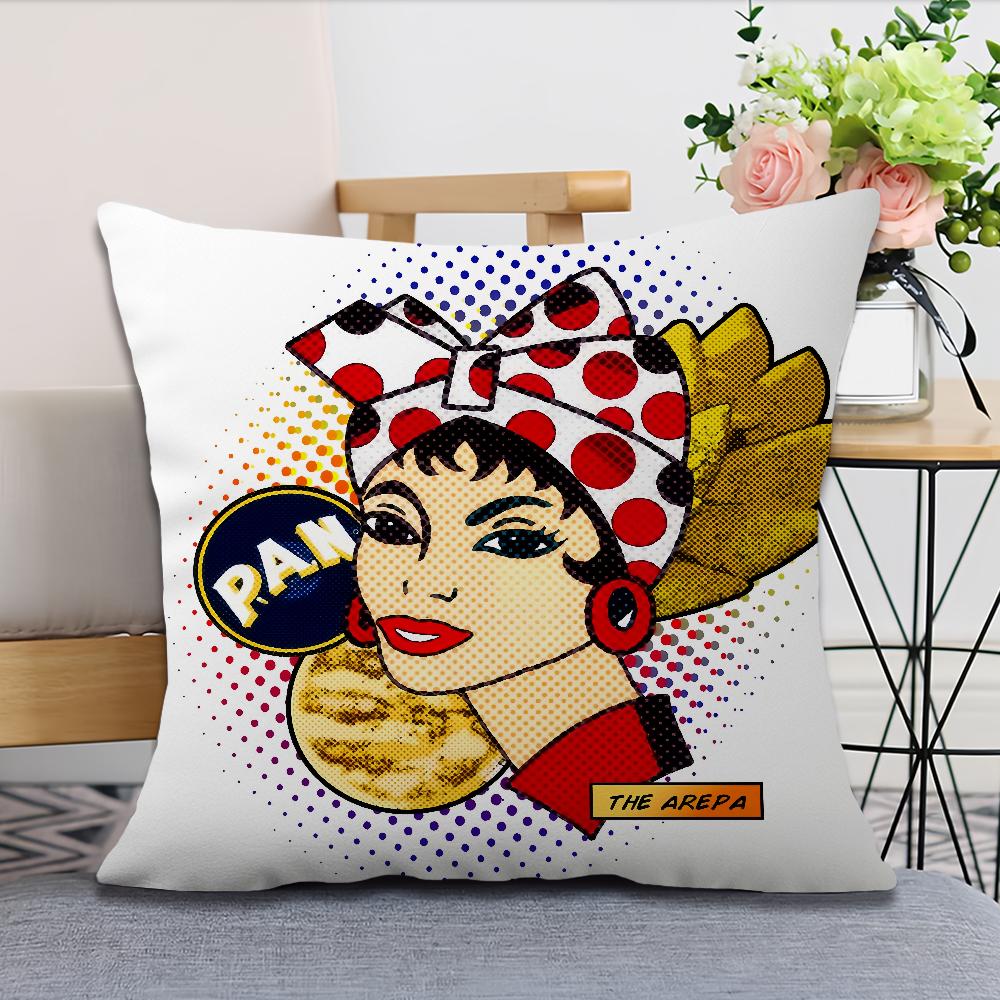 Aesthetic Art Venezuela cushion cover soft Comfortable Pillow Case for Sofa Living Room Home office Decor Protective Covers