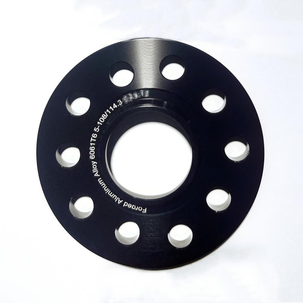 2pcs 10mm Wheel Spacers PCD 5x108 CB 65.1mm for Hub Bearing Height Within 10mm чёрный