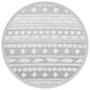 Outdoor Rug - vidaXL - Round - 160 Cm - Grey - Synthetic