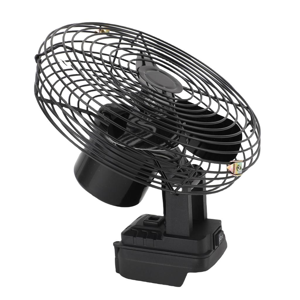 Cordless Jobsite Fan Fit for BL1840 Battery Portable 35W 4000RPM 8in Iron Blades 2 USB Ports Construction Site Outdoor