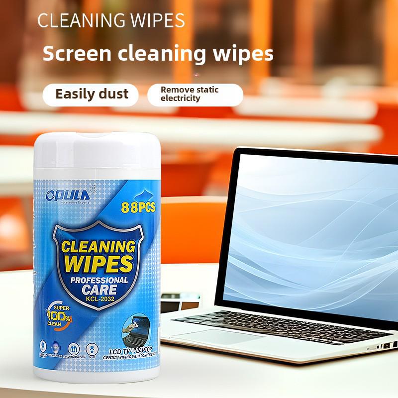 TEMU Multi-Functional Screen Cleaning Wipes - 88 Computer and Electronics Wet Wipes with Alcohol