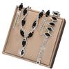 Luxury Evening Jewelry Set: European & American-Inspired Necklace, Bracelet & Earrings for Women