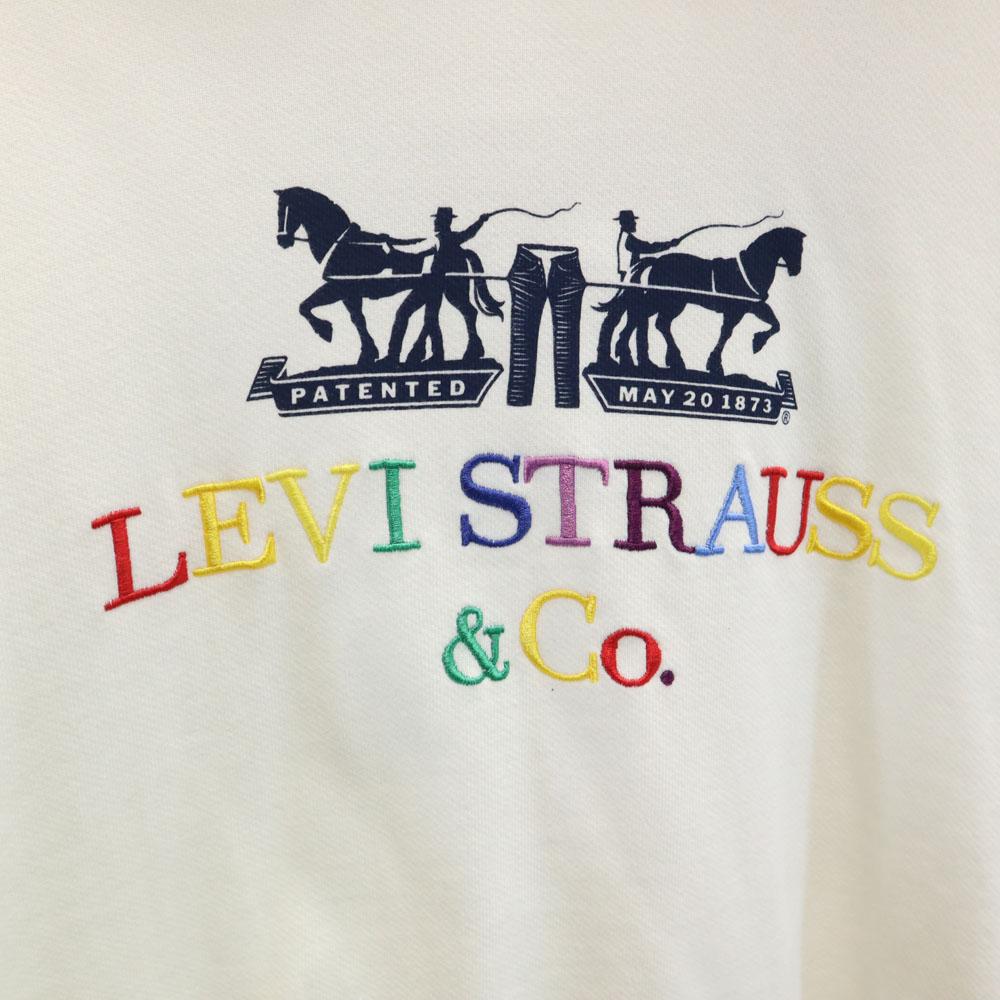 Levi's Mikiny s dlhým rukávom M biele Pánske Použité