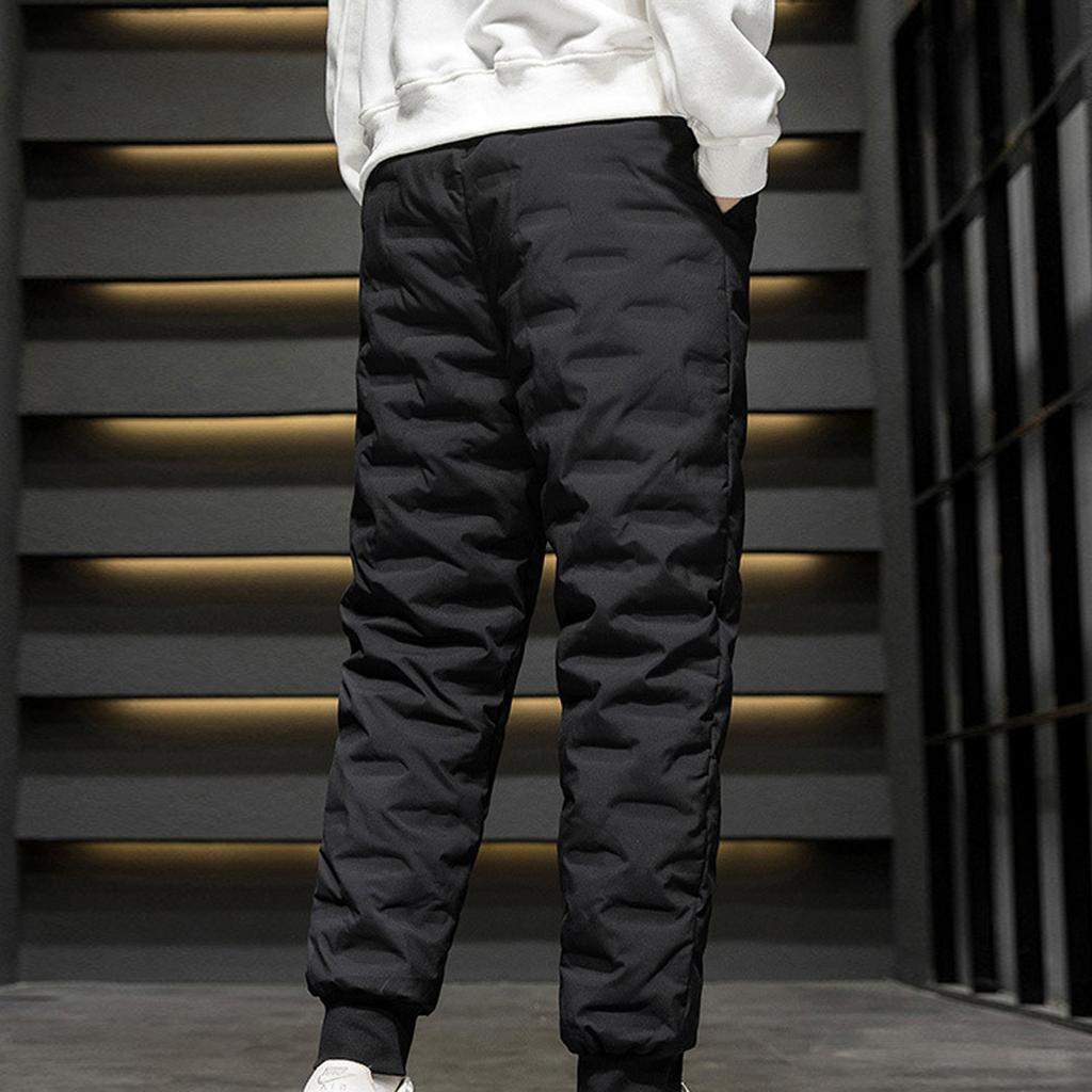 Men's Plush And Thick Cotton Pants Down Pants Sports Casual Pants