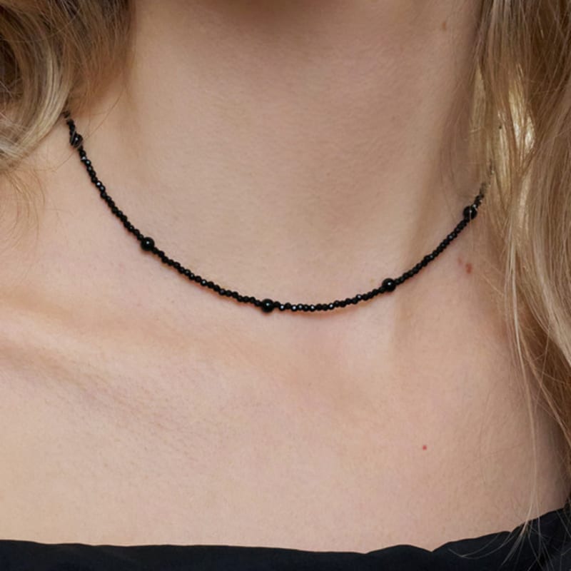 FANTASTIC PLANET onyx ball necklace
