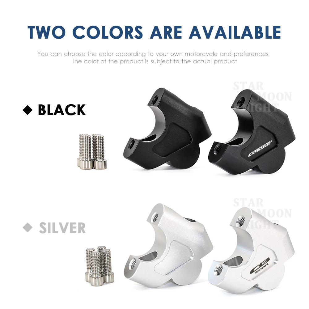 For Honda CB650R CBR650R CB650F CB650 Motorcycle Handlebar Riser Bar Mount Handle Clamp 28mm 1 1/8" Extend