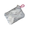 Elegant Diamond Pattern Silver Organizers Bag Durable Water Resistant PU Storage Bag for Travel and Daily Commute