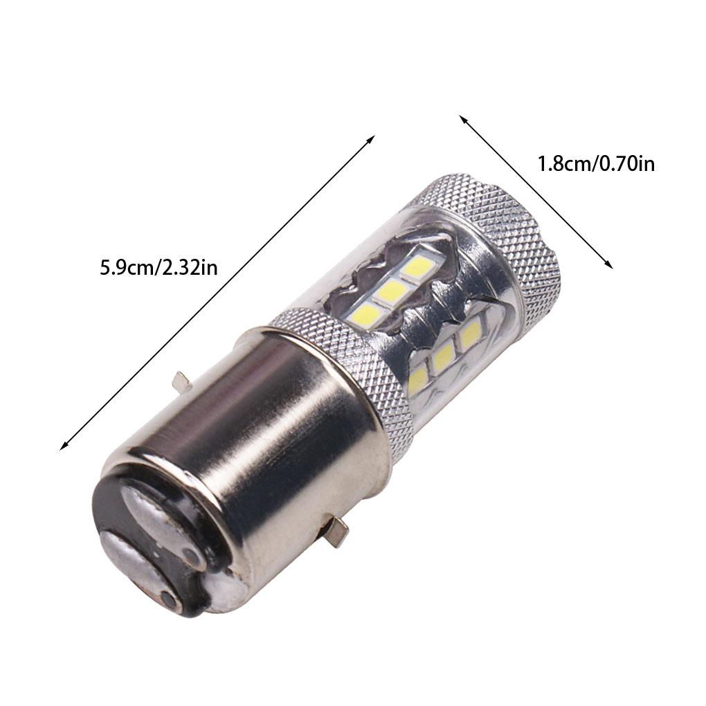 Aluminium Motorbike Light Detachable 800lm 80W 12-24V Modified Upgrading Sealed Heats-resistant Lamp Part Accessories