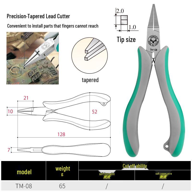 TTC Kakuta TM-08 5-inch Precision Tapered Pliers 5 inch
