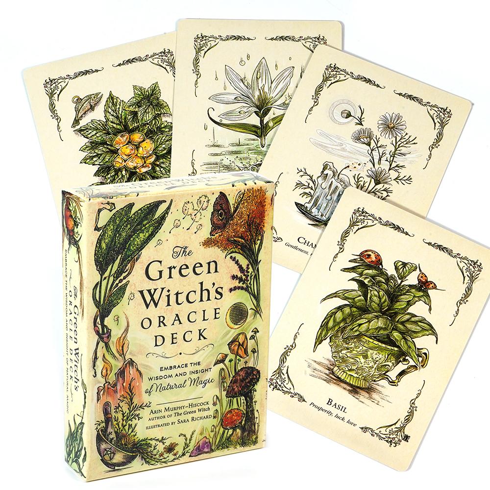 Green Witch's Oracle Deck Embrace Wisdom and Insight Witchcraft Series Tarot Cards