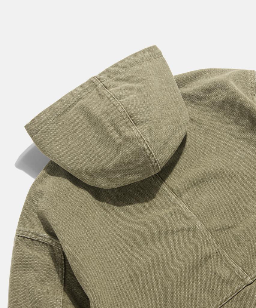 Espionage Ray Canvas Work Parka Khaki Beige