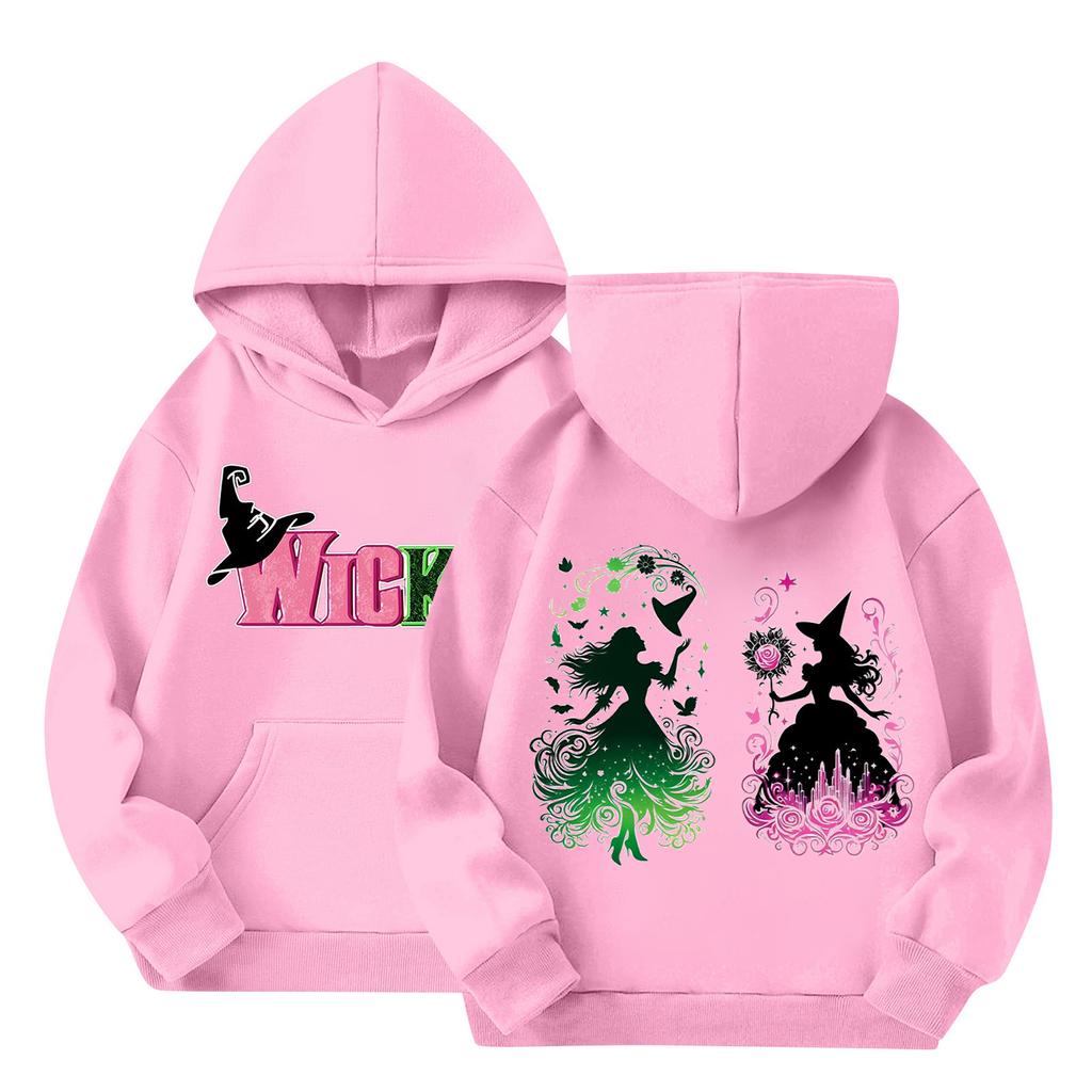 Dětská mikina s kapucí Trendy s dlouhým rukávem Čarodějnická mikina