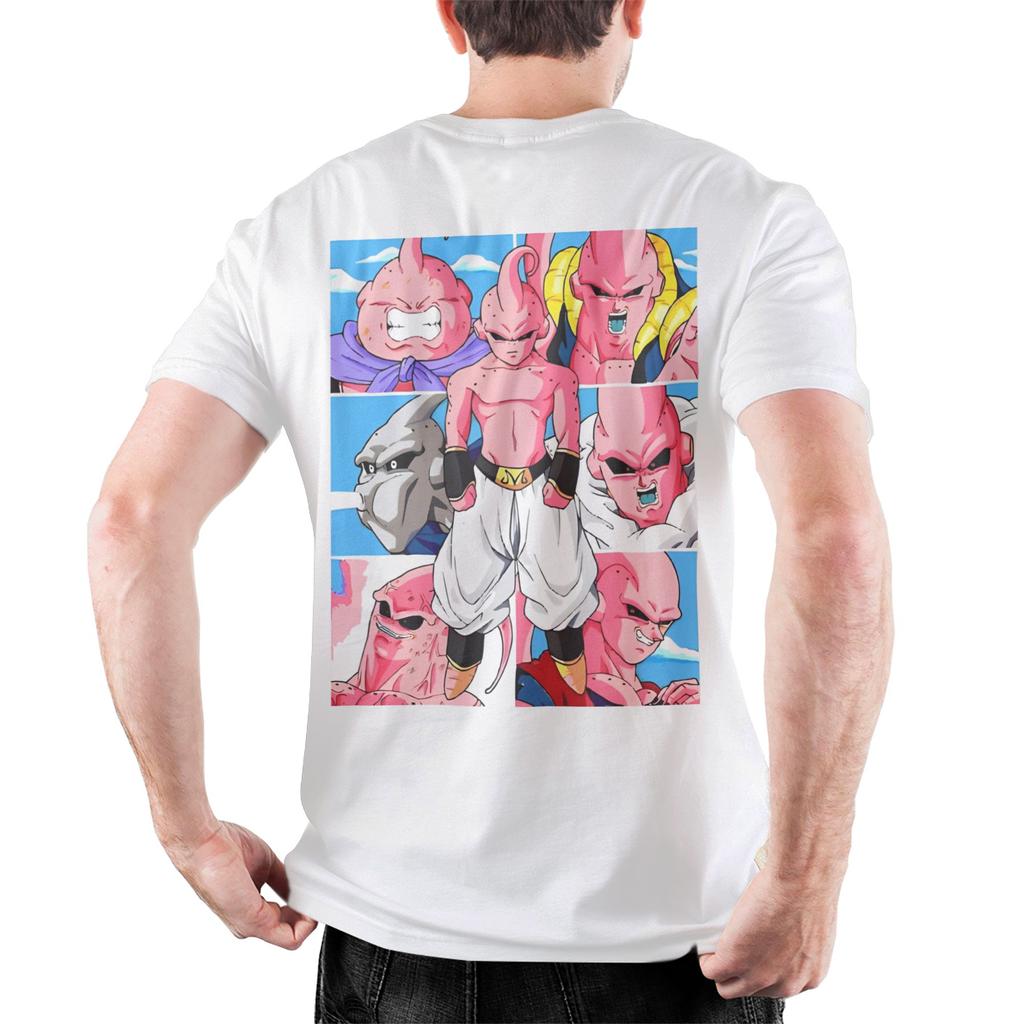 Dragon Ball Majin Buu T Shirt Men's Cotton Tops Shirts Funny Anime Round Neck Short Sleeve