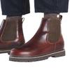Birkenstock Highwood Slip On Men's Leather Boots Side Gore Regular Width Braun 1025718 Chocolate EU43