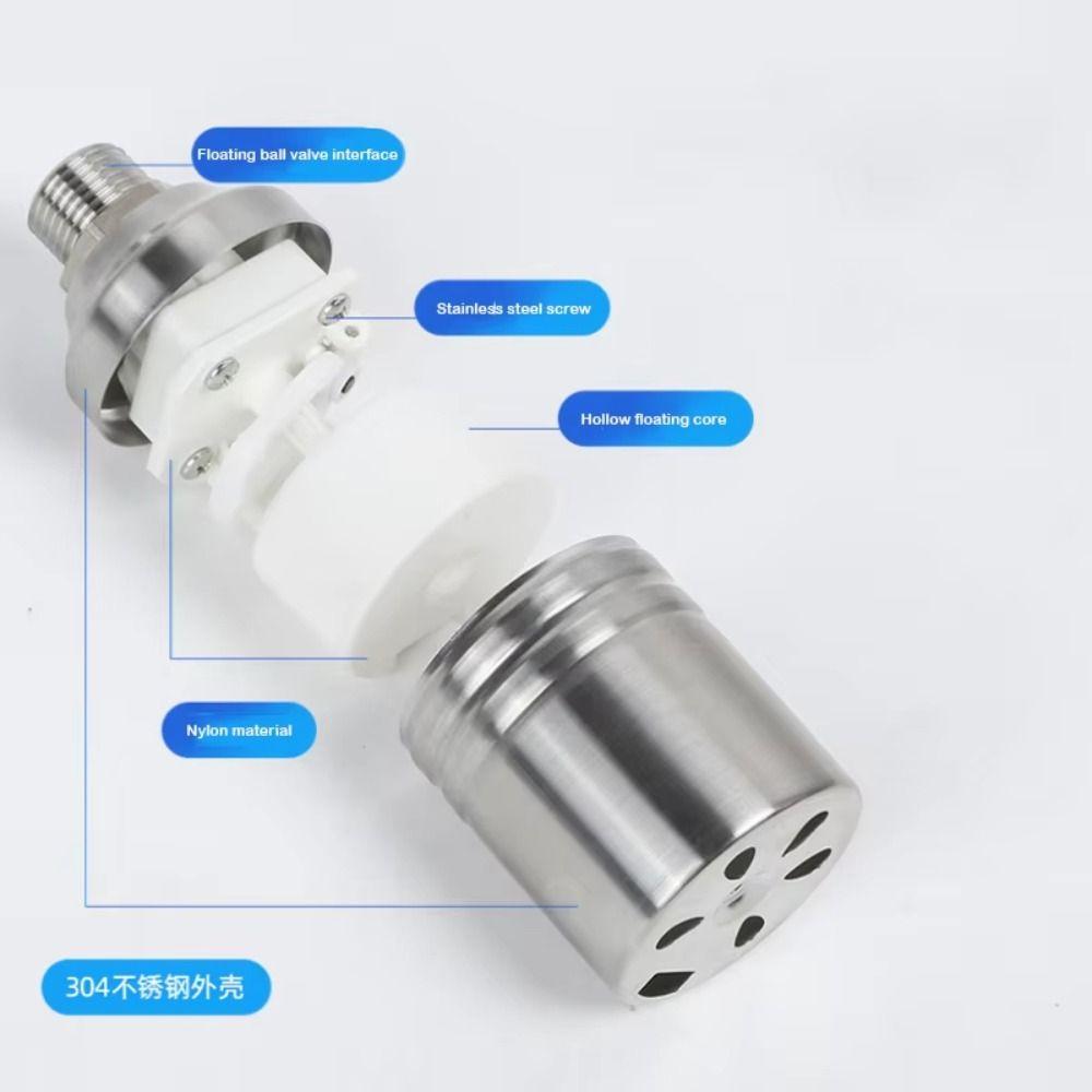Nerezový plovákový kulový ventil Stříbrný Automatický uzávěr vodárenské věže 1/2"3/4"1" Konektor vodní nádrže