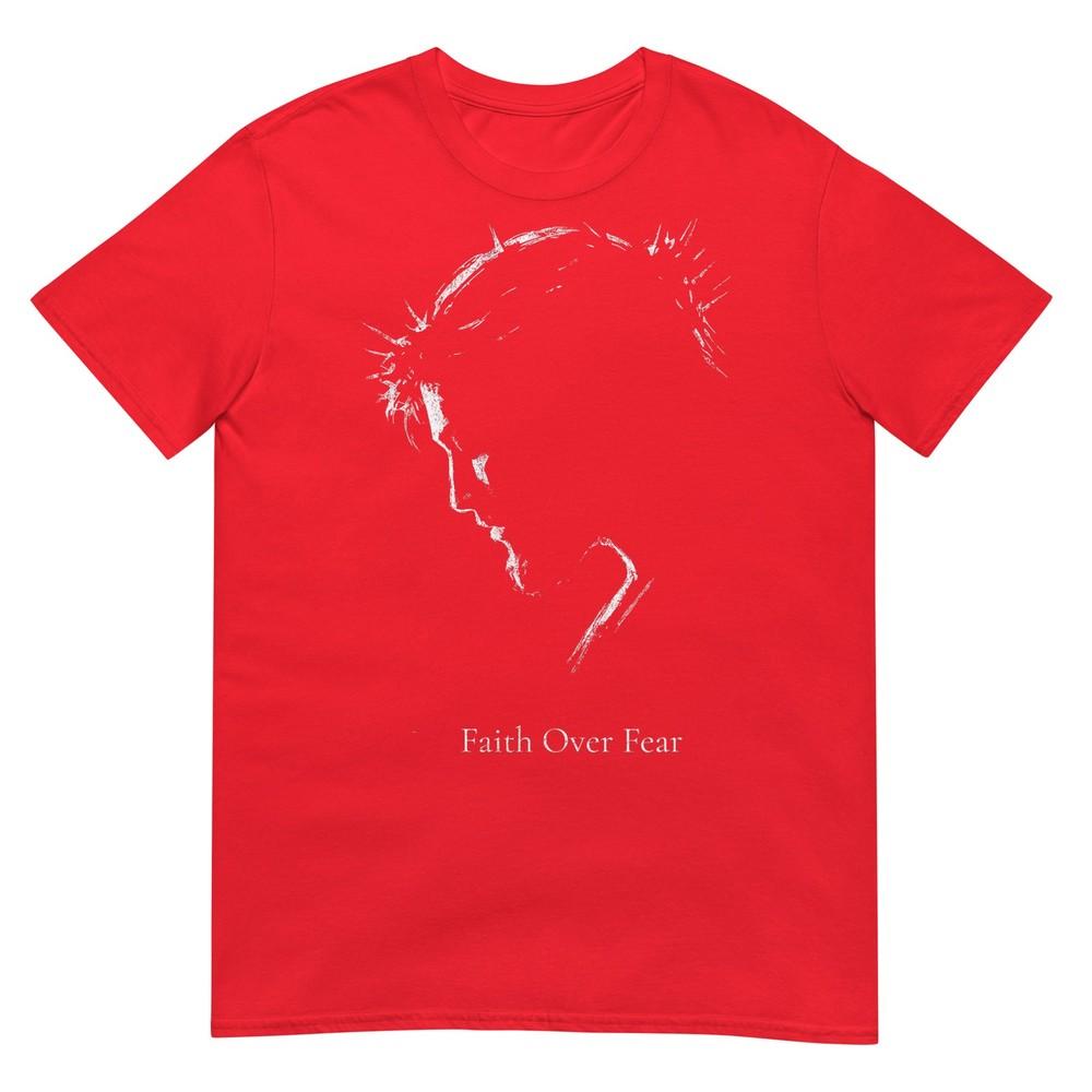 Faith Over Fear Jesus Christian Unisex Unisex Religious Graphic Tshirt S