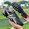 New Football Shoes with Low Top, Broken Nails, Artificial Turf, Long Nail Leather Feet for Male and Female Students' Training Football Shoes