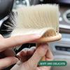 High Density Ultra Soft Detail Brush Kit - Automotive Interior Cleaning Tool With Soft Hair, Wooden Handle, Deep Cleaning For Keyboards, Laptop, Sofa