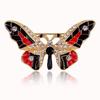 Lanhao Fashion Butterfly Brooch - Colorful Alloy with Diamonds, Women's Versatile Accessory