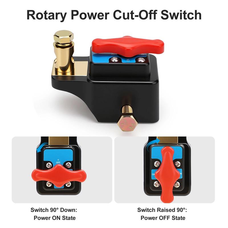 12-24V Car Disconnect Switch Agricultural Vehicle High Power Cut-Off Switch Quick Cut-Off Switch Protector Kill Switches