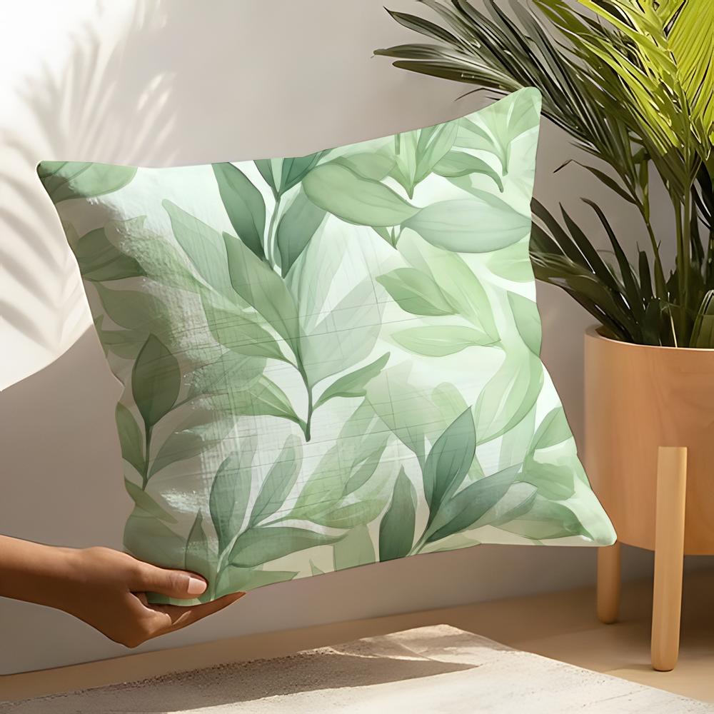Moderne stijl Blad Kussensloop Huis Woonkamer Decoratie Linnen Kussenslopen Kussenhoes