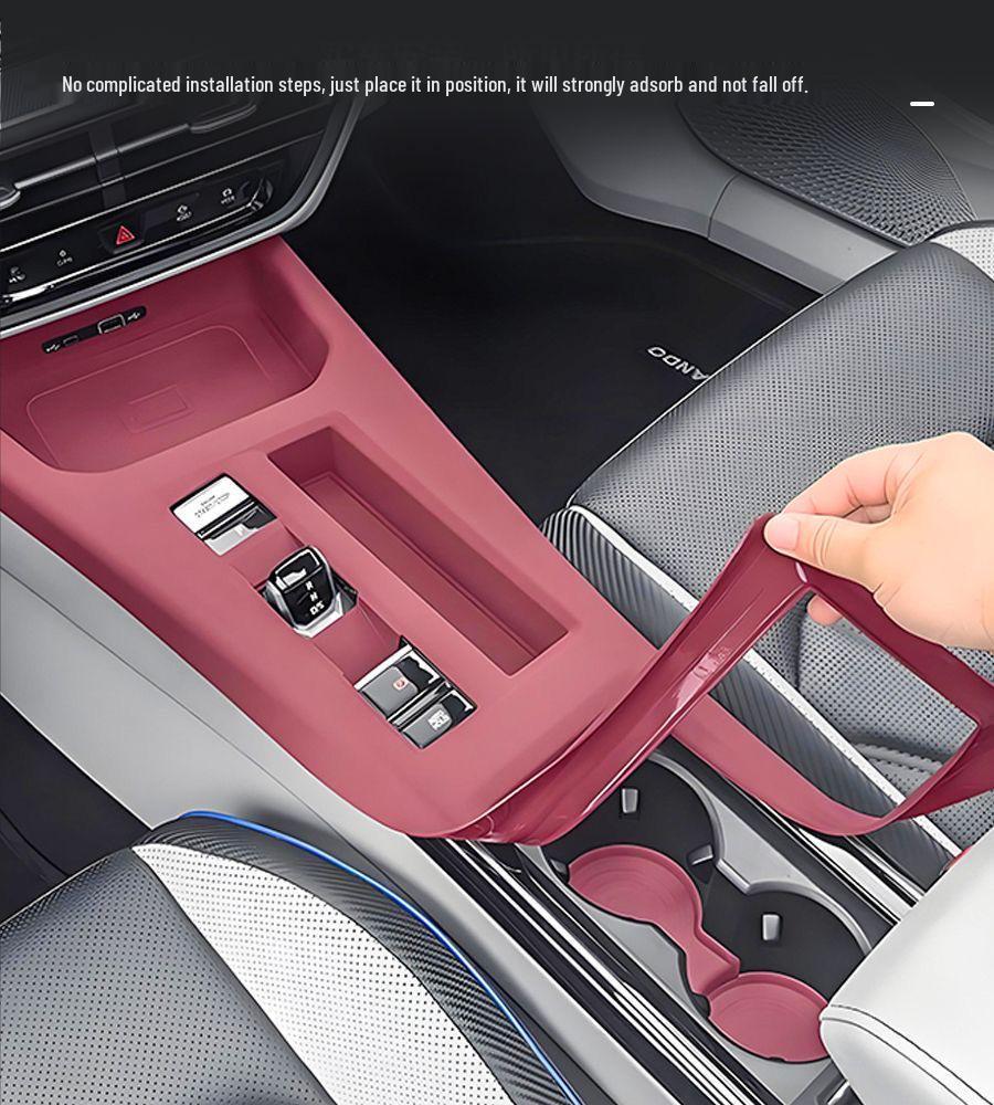 VW Lamando '22-'25 Console Cup Holder Coaster & Gear Shift Panel Cover - Interior Mod Accessories