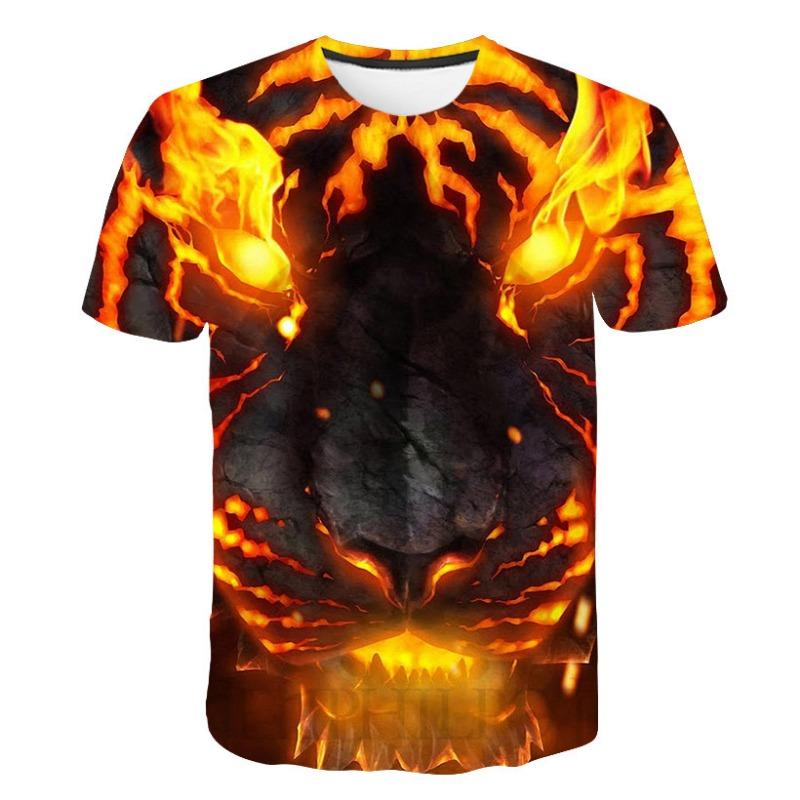 Summer Colorful Tiger 3D Digital Printed Animal T-shirt Men's Women's Short Sleeves Shirt