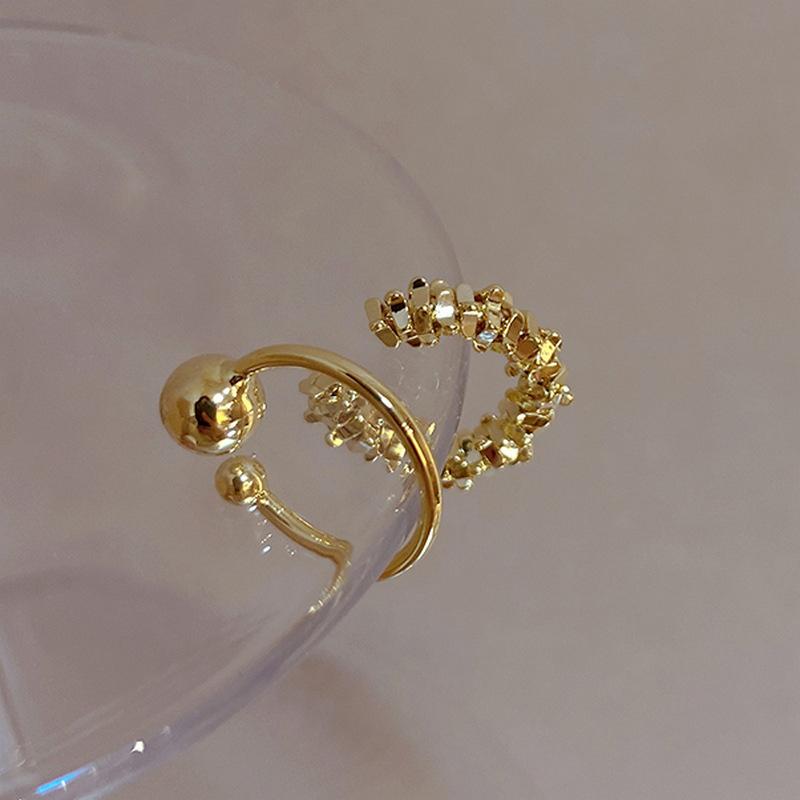 Small Two-Piece Set Without Ear Holes, Tea Cold Wind Ear Bone Clip Female