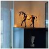 Adonis Horse Metal Sculpture With Lighting For Home Decor And Gift Giving