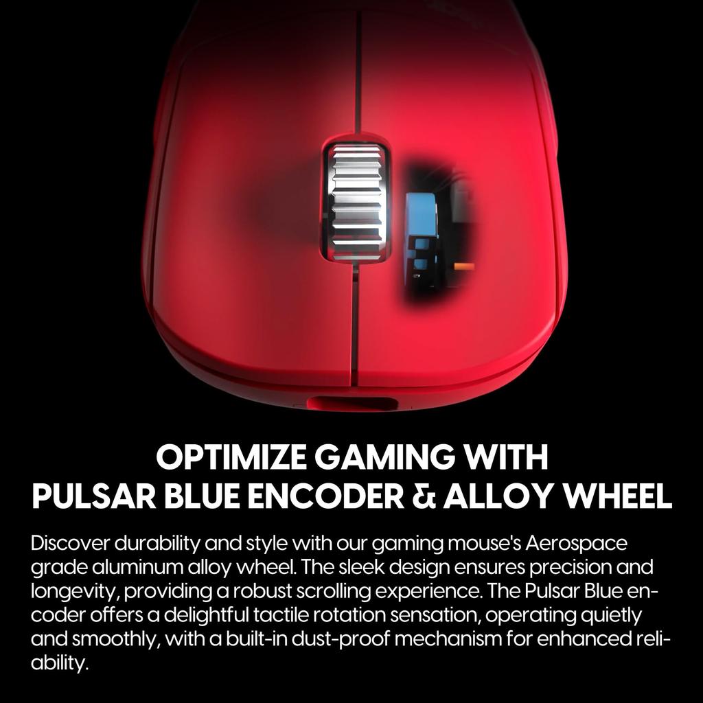 Pulsar Gaming Gears X2H eS Wireless Gaming Mouse Ultra Light 65g Symmetrical 2.4Ghz 1ms 26000 DPI Optical Sensor PAW3395 Domestic Genuine Product