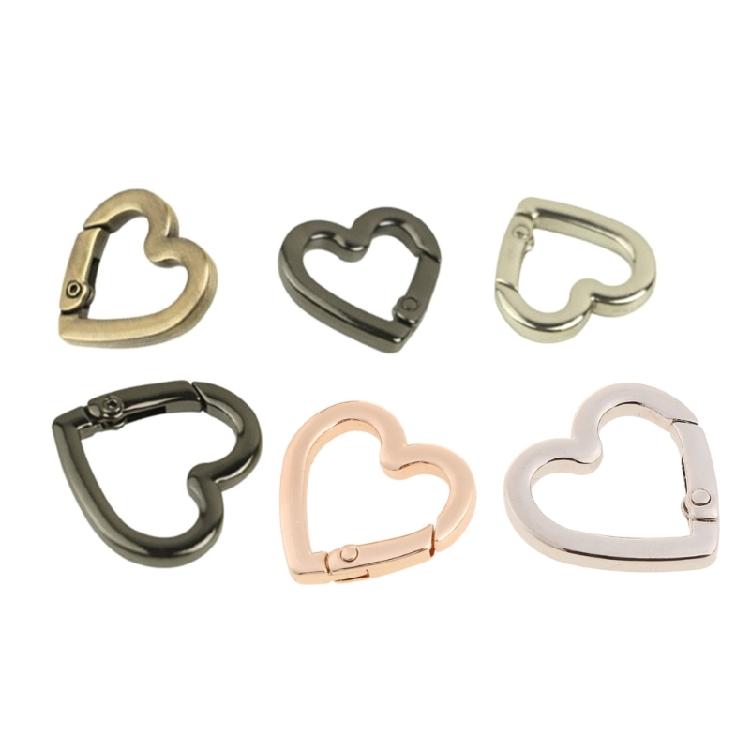 Karabiner Herzclip Verschluss Federkarabiner Schlüsselanhänger Schlüssel Organizer Clips