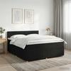 Box Spring Bed with Mattress Black 140 X 190 Cm Fabric