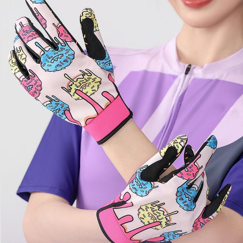 Cycling Gloves With Tactiles Touchscreens Tip Antislip Handlebars Control Enhances Durability For Trail Ride