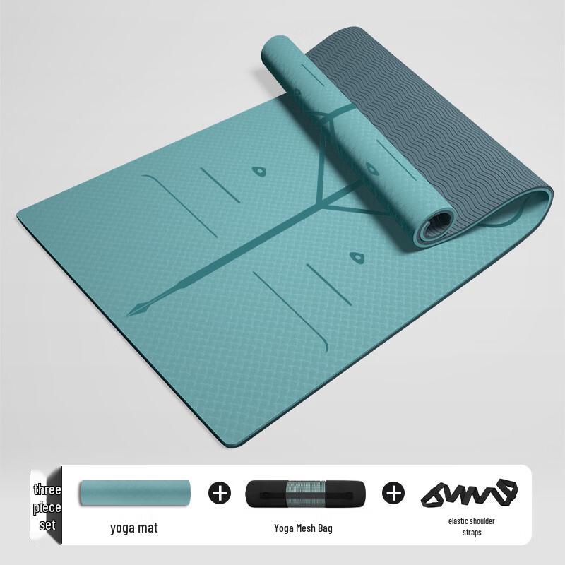 Fengshuttle Non-Slip Yoga Mat with Alignment Lines