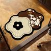 Special-shaped Flower Bathroom Floor Mat Washroom Door Wash Under Non-slip Absorbent Wear-resistant Foot Mat Door Mat