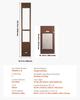 Dog Door for Sliding Glass Door, 1927 mm to 2040 mm Adjustable Height, Aluminum Alloy Frame with Rotating Hinges, Lock Design, 260.4 x 412.8 mm Flap,