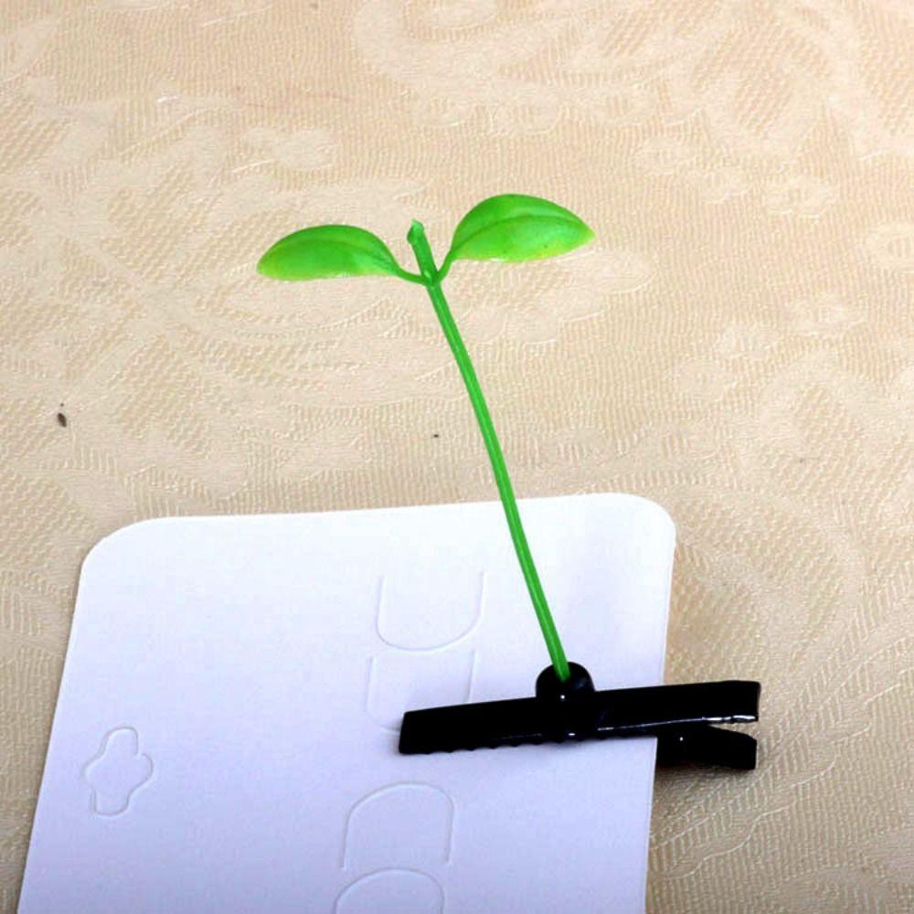 1Pair Simulation Bean Sprout Hair Clip Mushroom Cartoon Duckbill Clips Flower Plant Hairpins  Daily