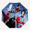1pc Spider-Man: Into the Spider-Verse Characters Automatic Folding Umbrella - Compact 8-Rib Design, Durable Plastic & Iron, Daily Use F104020