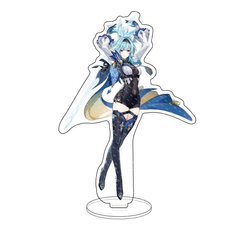 Genshin Impact Barbatos Keqing Barbara Hutao Acrylic Figure Stand Ideal For Decor