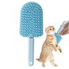 Katzenkamm - Ergonomic Anti-Slip Cat Hair Comb In Ice Cream Shape for Gentle Detangling - Blue for Home, Clinics, and Travel