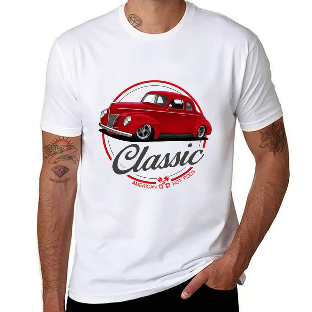 Classic Red Coupe Tshirt Work Wear Simple Tee Shirt