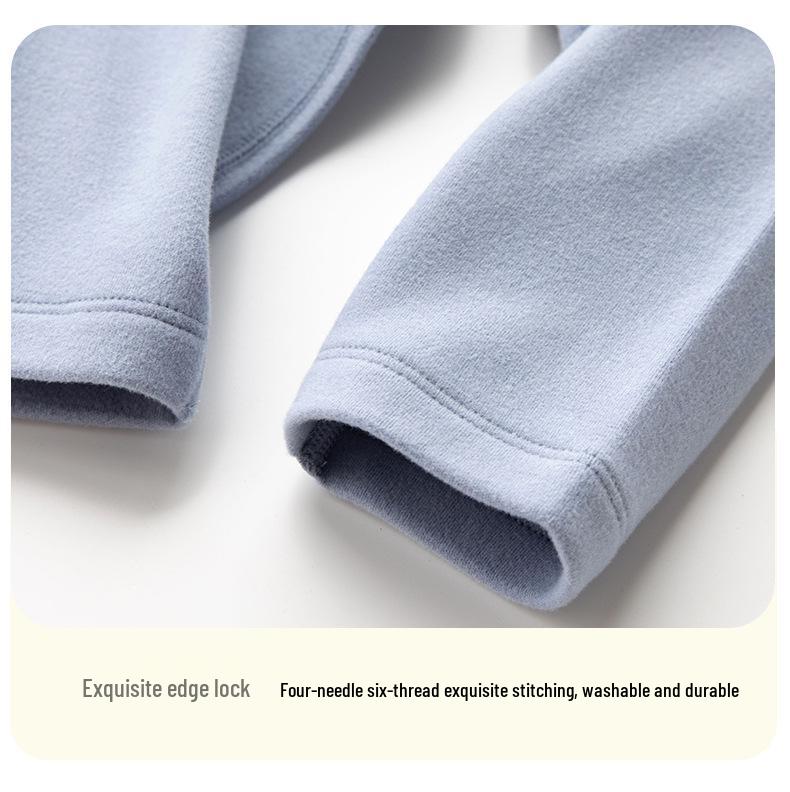 Infant Girls' High-Waisted Thermal Pants - Belly Protection for Autumn & Winter