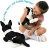 [VIAHART] Boston Terrier "Baxter" Plush Toy – Black & White, Size M (Approx. 30 cm), Soft Dog Plush, Machine Washable