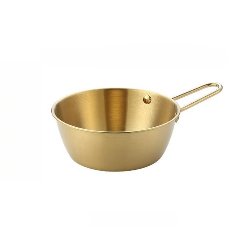 Outdoor Xuela Bowl 304 Stainless Steel Korean Rice Wine Bowl Restaurant Pickle Bowl with Handle Rice Washing Bowl