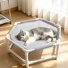 Tragbares erhöhtes Katzenbett Abnehmbares Haustier-Kühlbett Katzen-Sofabett Haustier-Campingbett Zuhause Innen