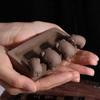 Creative Purple Clay Tea Pet Chinese Crude Pottery Tea Pet Ornaments  Craftsmanship Gift