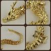 Alloy Golden Chinese Dragon Figurine Movable Joints Articulated Five Claws Eastern Loong Model Figure Toy Desktop Ornament Decoration