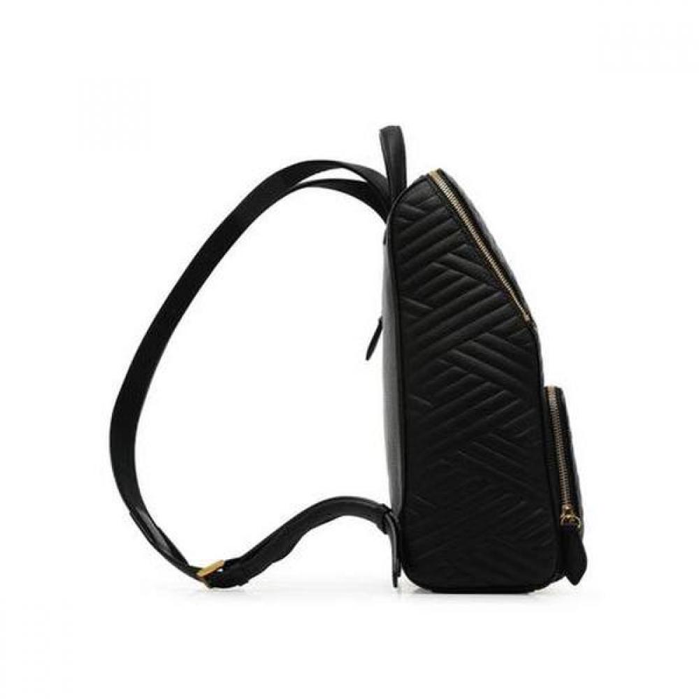Daks Black Cutting Dd Logo Quilting Leather Backpack Dcba9e369bk